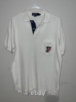 VTG Polo by Ralph Lauren Medium P Wings Stadium Polo Shirt Made In USA 1990s