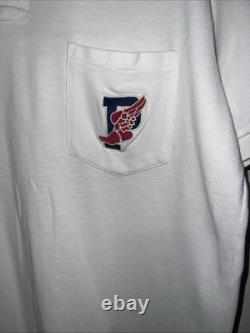 VTG Polo by Ralph Lauren Medium P Wings Stadium Polo Shirt Made In USA 1990s