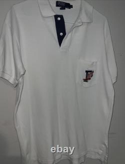 VTG Polo by Ralph Lauren Medium P Wings Stadium Polo Shirt Made In USA 1990s