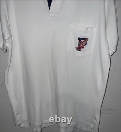 VTG Polo by Ralph Lauren Medium P Wings Stadium Polo Shirt Made In USA 1990s