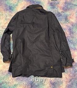 VTG RARE POLO RALPH LAUREN TRENCH JOCKEY COAT BEAR RUGBY RRL PURPLE Large Blue