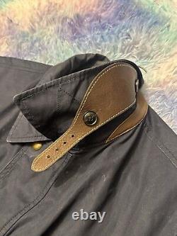 VTG RARE POLO RALPH LAUREN TRENCH JOCKEY COAT BEAR RUGBY RRL PURPLE Large Blue