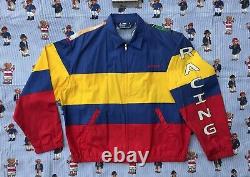 VTG Ralph Lauren POLO 1993 93 Cycling RACING jacket L Cycle Stadium 90s EUC rare