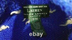 VTG Ralph Lauren POLO SWEATER ski flag fair isles snowflake M