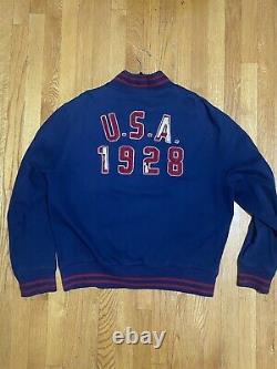 Vintage 1990's Polo Ralph Lauren 1928 Olympic Games Varsity Jacket