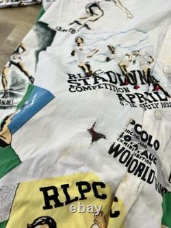 Vintage 1992 Polo Ralph Lauren Olympic Stadium Track & Field Shirt Size Large