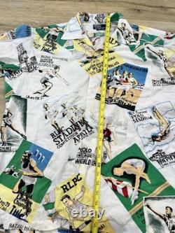 Vintage 1992 Polo Ralph Lauren Olympic Stadium Track & Field Shirt Size Large