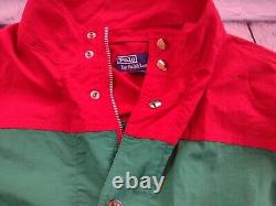 Vintage 1992 Polo Ralph Lauren RL-92 Green Red Jacket Large