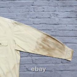 Vintage 1992 Polo Ralph Lauren Sportsman Fishing Shirt Size L Distressed