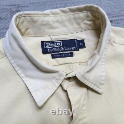 Vintage 1992 Polo Ralph Lauren Sportsman Fishing Shirt Size L Distressed