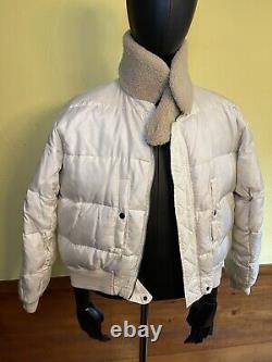 Vintage 2000s Polo Ralph Lauren Fur Collar Down Jacket Bomber Size M