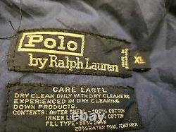 Vintage 80's Polo Ralph Lauren Cookie Patch Usa Ski Down Jacket Xl Large