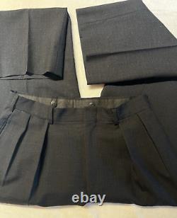 Vintage 80s Polo Ralph Lauren 38S 30x30 Charcoal Gray Nailhead 2 Piece Suit