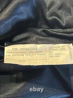 Vintage 80s Polo Ralph Lauren 38S 30x30 Charcoal Gray Nailhead 2 Piece Suit