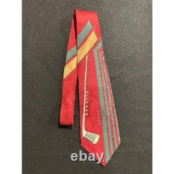 Vintage 80s Polo Ralph Lauren Hollywood Collection Golf Club Silk Tie Handmade