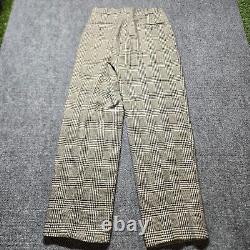 Vintage 80s Polo Ralph Lauren Pants 29x31 USA Houndstooth Tweed Trousers Heavy