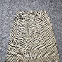 Vintage 80s Polo Ralph Lauren Pants 29x31 USA Houndstooth Tweed Trousers Heavy
