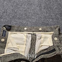 Vintage 80s Polo Ralph Lauren Pants 29x31 USA Houndstooth Tweed Trousers Heavy