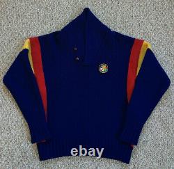 Vintage 80s Ralph Lauren Crest Sweater Beach Sport Cup Polo Ski Stadium Bear