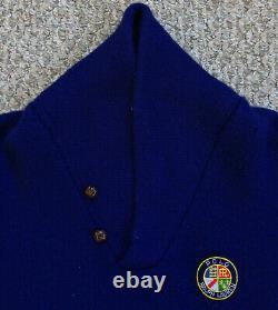 Vintage 80s Ralph Lauren Crest Sweater Beach Sport Cup Polo Ski Stadium Bear