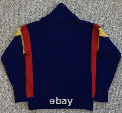 Vintage 80s Ralph Lauren Crest Sweater Beach Sport Cup Polo Ski Stadium Bear