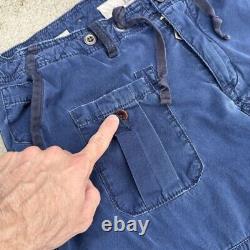 Vintage 90's Polo Ralph Lauren Cargo Pants Utility Workwear Size 36x32 Navy