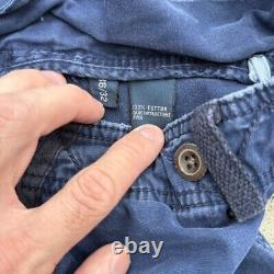 Vintage 90's Polo Ralph Lauren Cargo Pants Utility Workwear Size 36x32 Navy