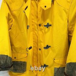 Vintage 90's Polo Ralph Lauren Heavyweight Clasp Fireman Jacket Yellow Men's L