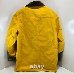 Vintage 90's Polo Ralph Lauren Heavyweight Clasp Fireman Jacket Yellow Men's L