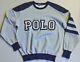 Vintage 90's Polo Ralph Lauren Pesci Spellout Crewneck Sweatshirt Size Medium