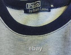 Vintage 90's Polo Ralph Lauren Pesci spellout Crewneck Sweatshirt Size Medium
