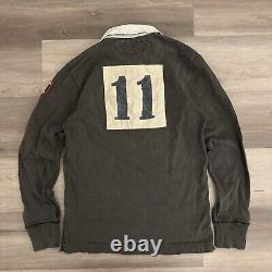 Vintage 90's Polo Ralph Lauren Rugby Polo Shirt Japan Mens Medium EUC Rare