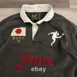 Vintage 90's Polo Ralph Lauren Rugby Polo Shirt Japan Mens Medium EUC Rare