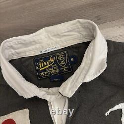 Vintage 90's Polo Ralph Lauren Rugby Polo Shirt Japan Mens Medium EUC Rare