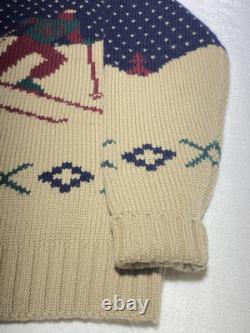 Vintage 90's Polo Ralph Lauren Ski Wool Sweater Men's Medium