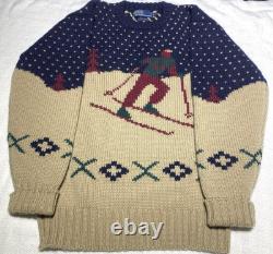 Vintage 90's Polo Ralph Lauren Ski Wool Sweater Men's Medium