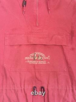 Vintage 90's Polo Ralph Lauren Sportsman Anorak Men's Jacket Red XL Hoodie