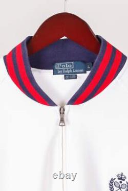 Vintage 90's Polo Ralph Lauren'Tennis Crest Logo' Track Jacket