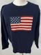 Vintage 90's Ralph Lauren American Flag Polo Sweater 100% Lambswool Size Large