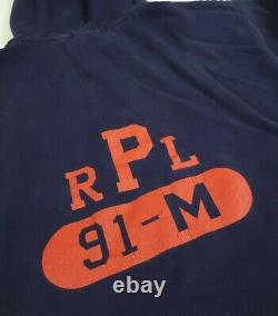 Vintage 90s 1991 Polo Ralph Lauren Hoodie Rare RPL 91 M Sport Athl Dept RL USA