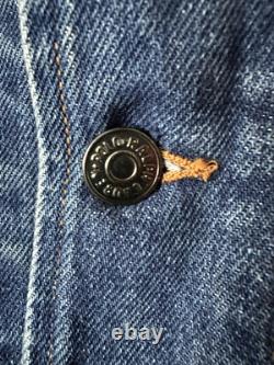 Vintage 90s Polo Ralph Lauren Dungaree Denim Bomber Jacket Size Large Kanye