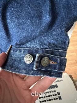 Vintage 90s Polo Ralph Lauren Dungaree Denim Bomber Jacket Size Large Kanye