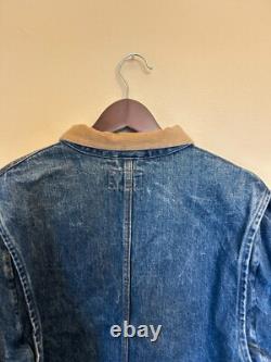 Vintage 90s Polo Ralph Lauren Dungaree Denim Jacket Men's Sz XL Made In USA
