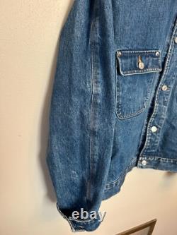 Vintage 90s Polo Ralph Lauren Dungaree Denim Jacket Men's Sz XL Made In USA