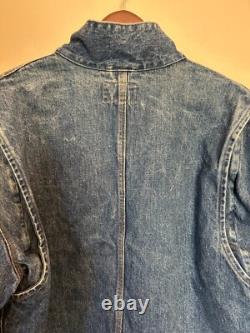 Vintage 90s Polo Ralph Lauren Dungaree Denim Jacket Men's Sz XL Made In USA
