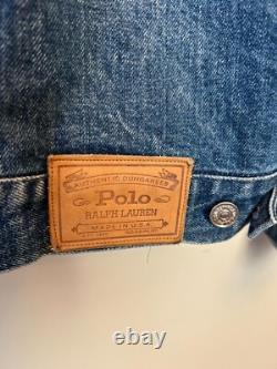Vintage 90s Polo Ralph Lauren Dungaree Denim Jacket Men's Sz XL Made In USA