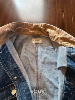 Vintage 90s Polo Ralph Lauren Dungaree Denim Jacket Men's Sz XL Made In USA