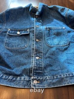 Vintage 90s Polo Ralph Lauren Dungaree Denim Jacket Men's Sz XL Made In USA