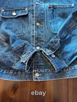 Vintage 90s Polo Ralph Lauren Dungaree Denim Jacket Men's Sz XL Made In USA