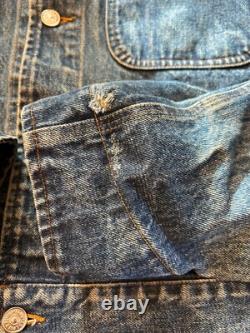 Vintage 90s Polo Ralph Lauren Dungaree Denim Jacket Men's Sz XL Made In USA